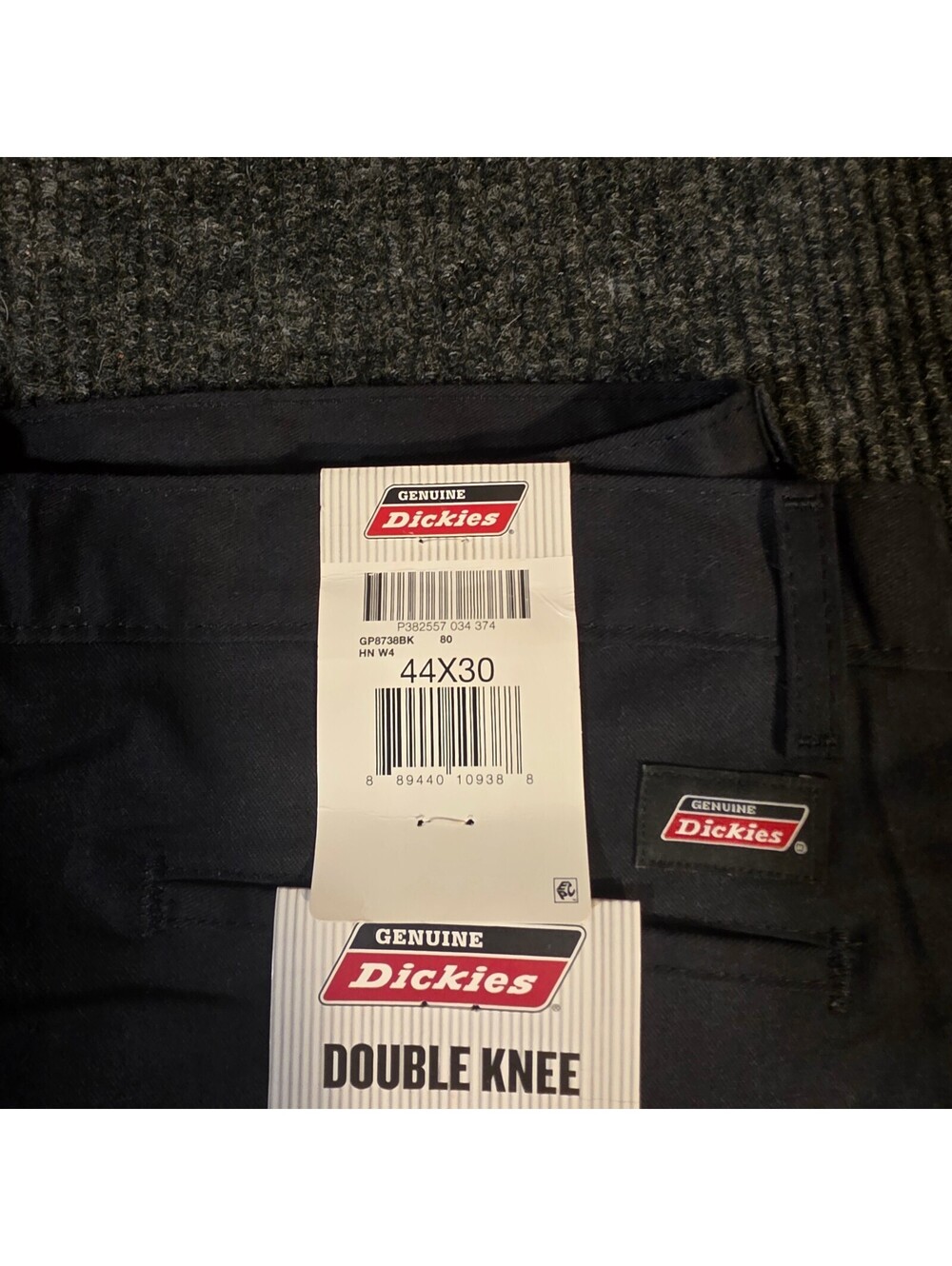 Dickies Double Knee Work Pants 44x30 Charcoal Gray New